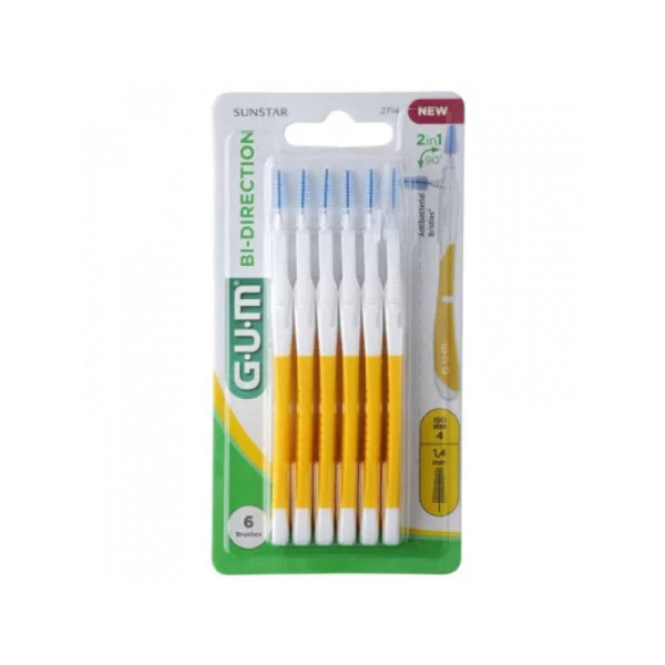 Gum Bi-Direction Cepillos Interdentales 1,4 mm x6