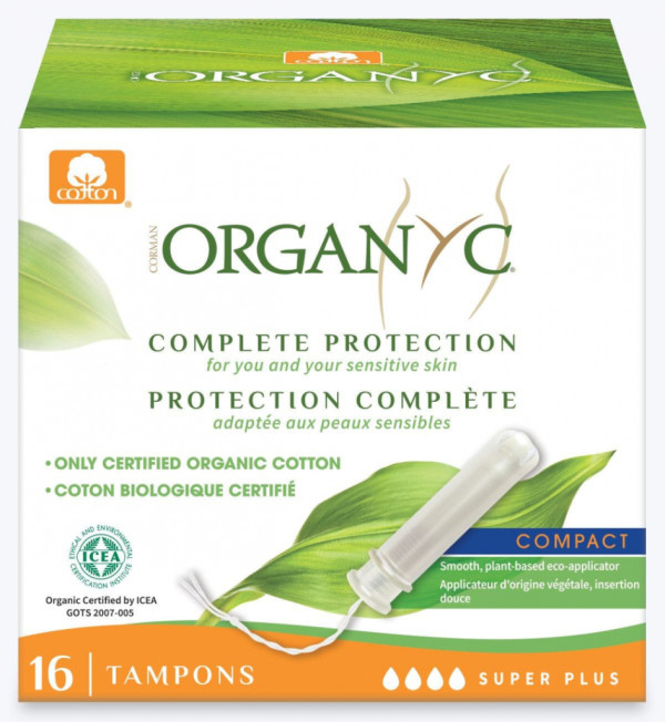 Tampones Organyc Super Plus con Aplicador x 16 unidades