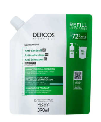 Dercos Anticas Ch Casp Ol Refill 390ml
