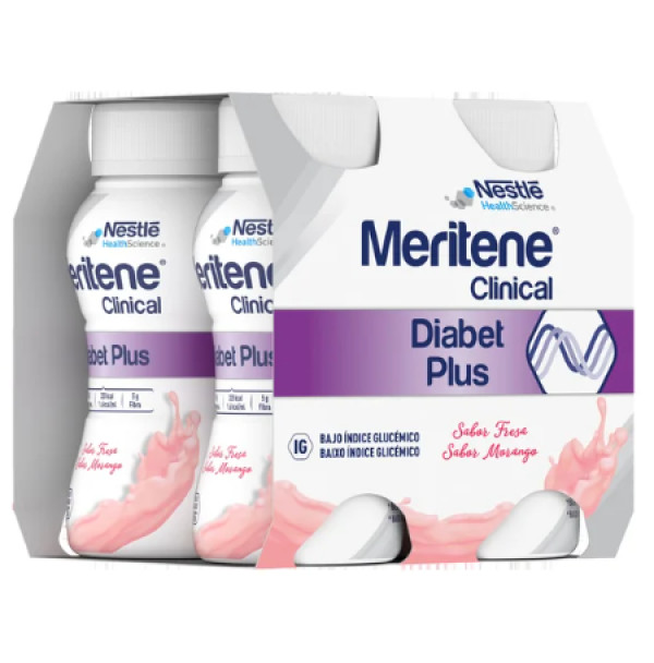 Meritene Clinical Diabetplus Fresa 200ml x 4