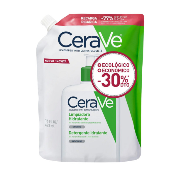 CeraVe Recarga Creme de Limpeza Hidratante 473ml -30%
