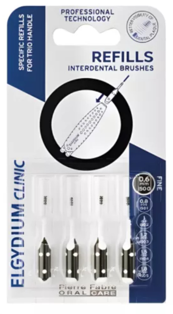 Elgydium Recambio De Hilos Dentales Negros x4