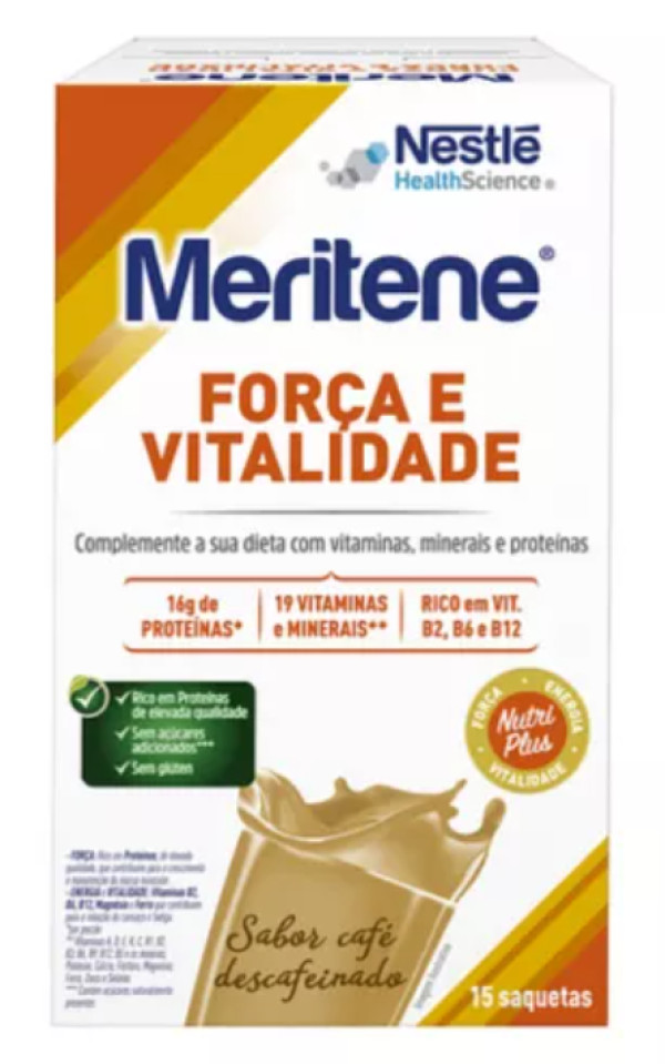 Meritene Fuerza Vitalidad Café Descafeinado x 15 sobres