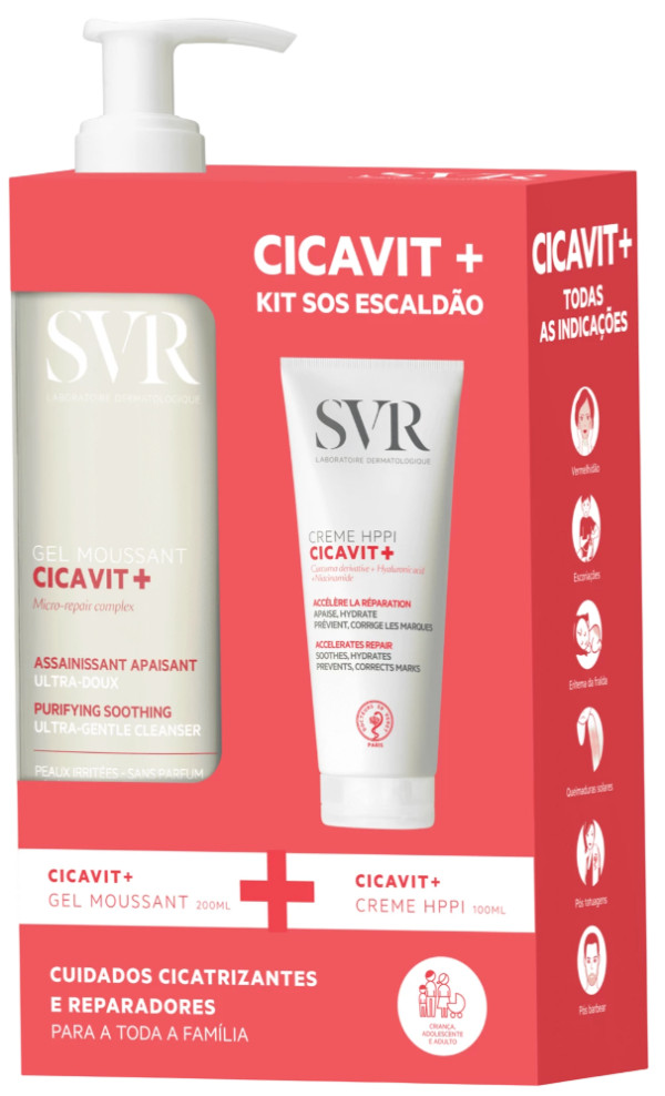 SVR Cicavit+ Creme HPPI 100ml + Cicavit+ Gel Moussant 200ml