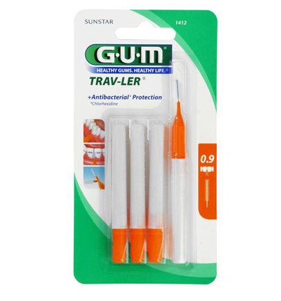 Gum Trav-Ler Escovilhão 1412 IPU Fino Cilíndríco Pt (x6 unidades)