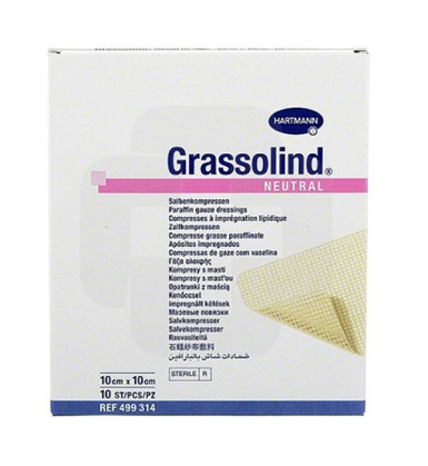 Pomada Compressa Grassolind - 10x10cm (pacote de 10 unidades)