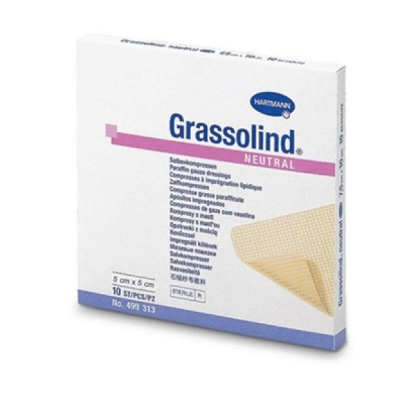 Pomada Compressa Grassolind - 5x5cm (pacote de 10 unidades)