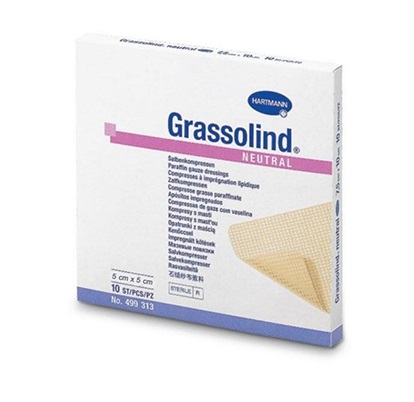 Pomada Compressa Grassolind - 5x5cm (pacote de 10 unidades)