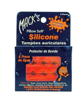 Mack S Tampão Otorrino Silicone Kids (x12 unidades)