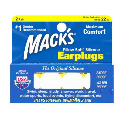 Mack S Tampão Otorrino Silicone Branco (x4 unidades)