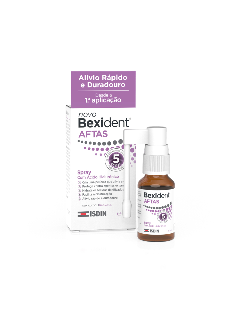ISDIN Bexident AFTAS 15ML - Spray com ácido hialurónico para aftas