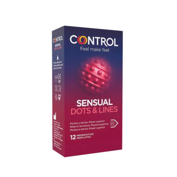 Control Sensual Dots Lines (x12 preservativos)