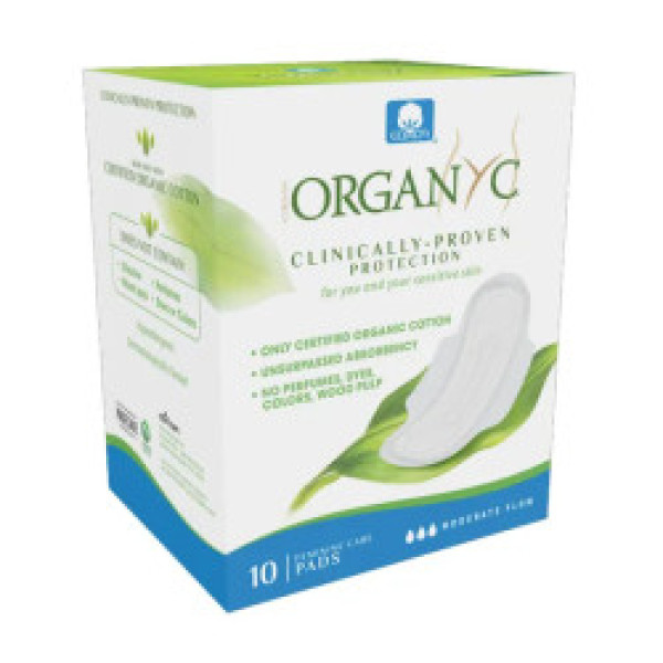 Organyc Penso Higiénico Moderado (x10 saquetas)