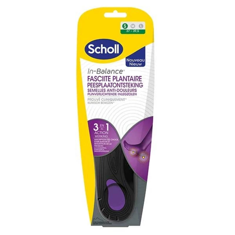 Scholl Palmilha Fascite Plantar 3 em 1 _ Pequena
