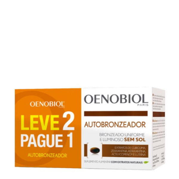 Oenobiol Autobronceador Cápsulas (x30 Unidades) + Oferta 2ª Embalagem