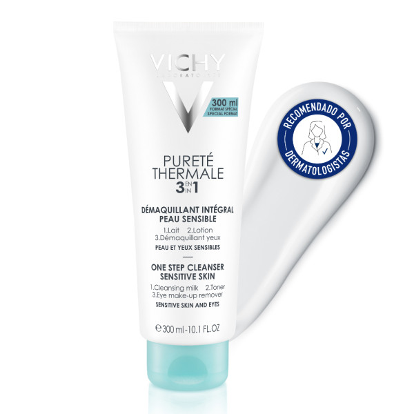 Vichy Pureté Thermale Desmaquillante Integral 3 en 1 Piel Sensible (300ml)