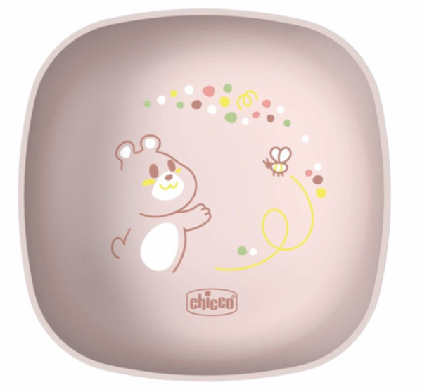 Chicco Tigela Com Tampa Rosa 6M+
