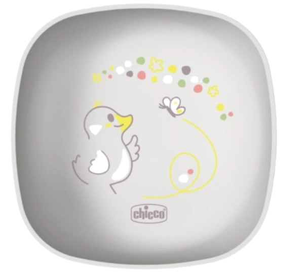 Chicco Tigela Com Tampa Cinzenta 6M+