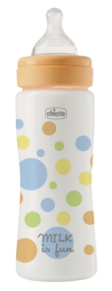 Chicco Biberão Perfect Easy Laranja 330ml 4M+