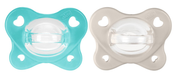 Chicco Chupeta PhysioForma Dual Soft Azul/Cinzento 6-16M x2
