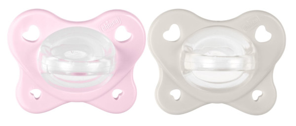 Chicco Chupete PhysioForma Dual Soft Rosa/Gris 2-6M x2