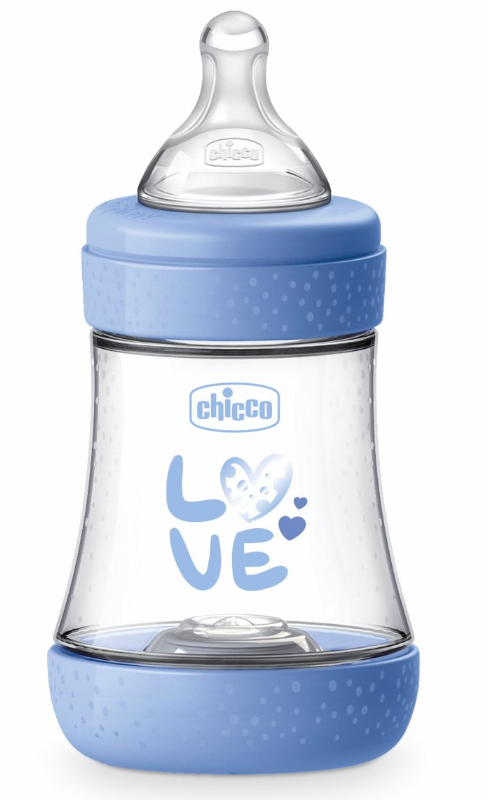 Chicco Biberão Perfect5 Azul 150ml Fluxo Normal 0M+