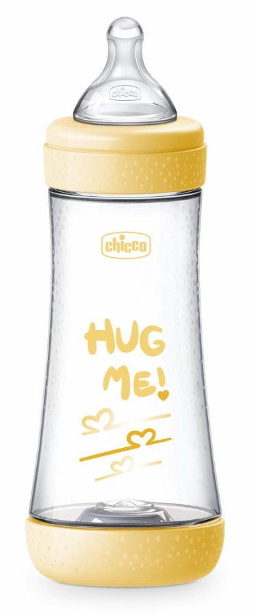 Chicco Biberão Perfect5 Amarelo 300ml Fluxo Rápido 4M+