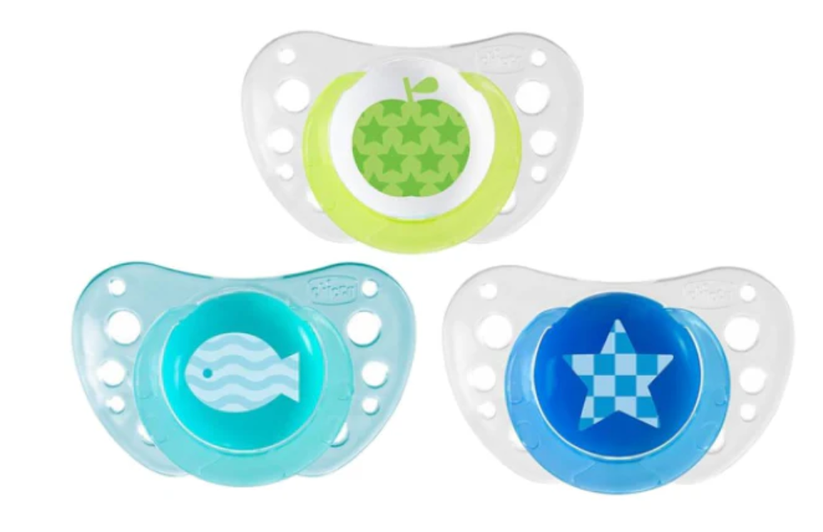 Chicco Chupeta Physio Air Azul Silicone 6-12M x2