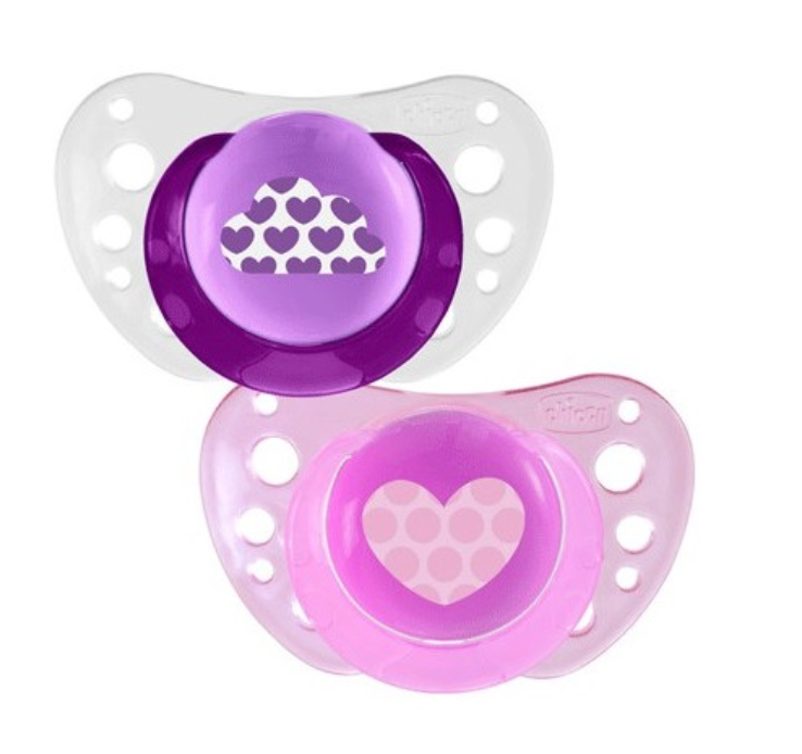 Chicco Chupeta Physio Air Rosa Silicone 6-12M x2