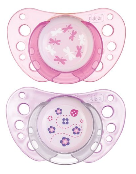 Chicco Chupeta Physio Air Latex Rosa 0-6M x2