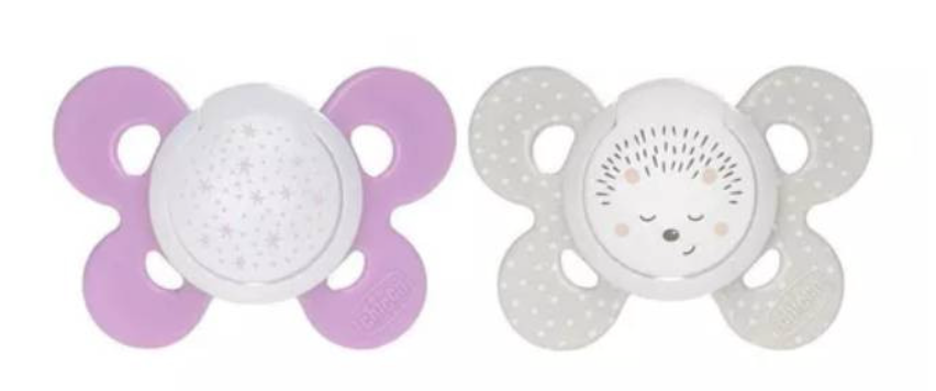 Chicco Chupeta PhysioForma Comfort Night Girl 16-36M x2