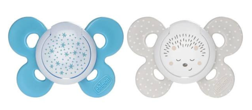 Chicco Chupeta PhysioForma Comfort Night Boy 16-36M x2