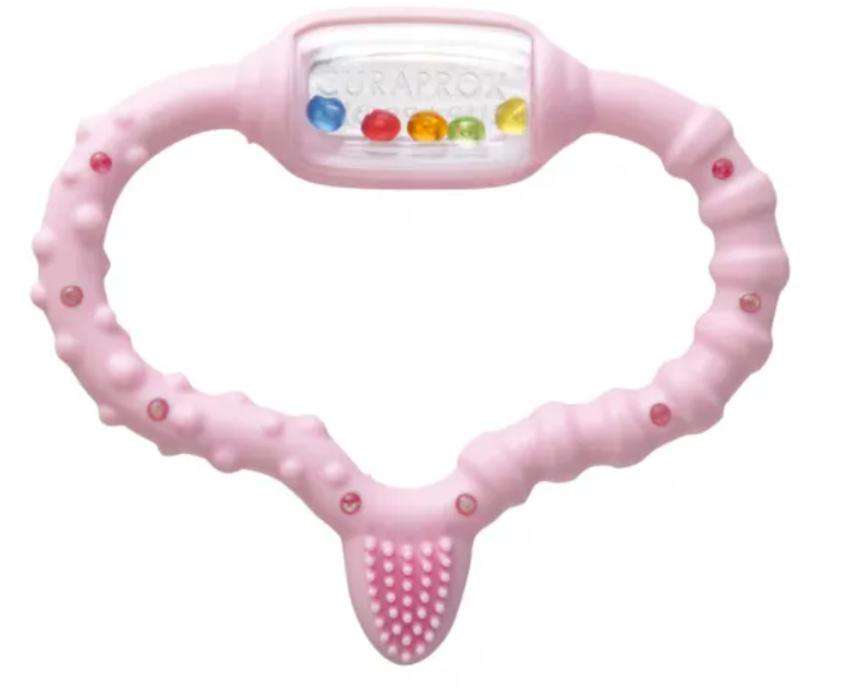 Curaprox Bebé Anillo Mordedor Rosa 0-24M