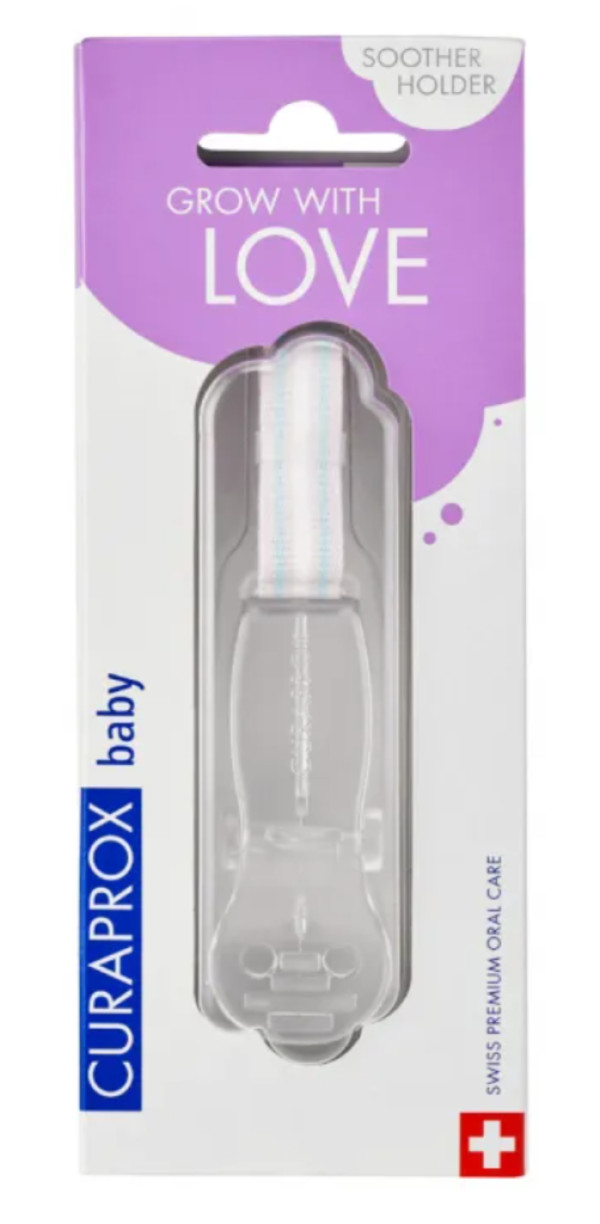 Curaprox Soporte para Chupete de Bebé Transparente