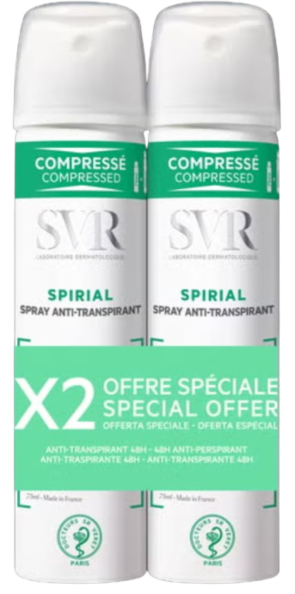 SVR Spirial Desodorante en Spray 2x75ml