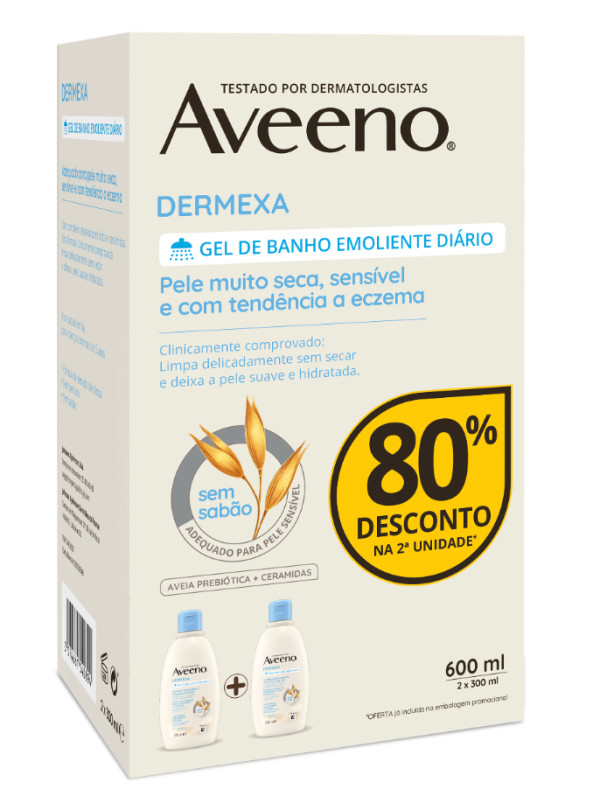 Aveeno Dermexa Gel de Baño Emoliente 2x300ml