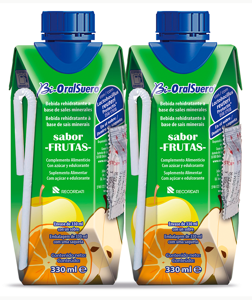 Bi-Oral Suero Solución Oral Sabor Frutas 2x330ml