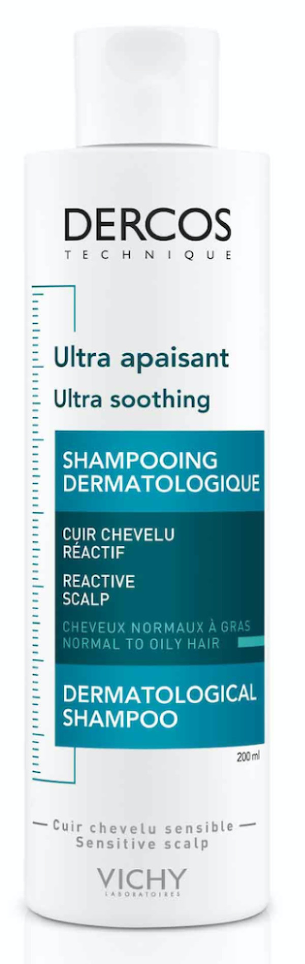 Dercos Champú Ultra-Calmante Cabello Normal a Graso 200ml