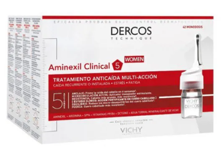 Dercos Aminexil Clinical 5 Mujer (42 Ampollas)