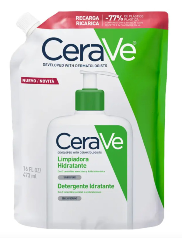 CeraVe Crema Limpiadora Hidratante Recambio 473ml