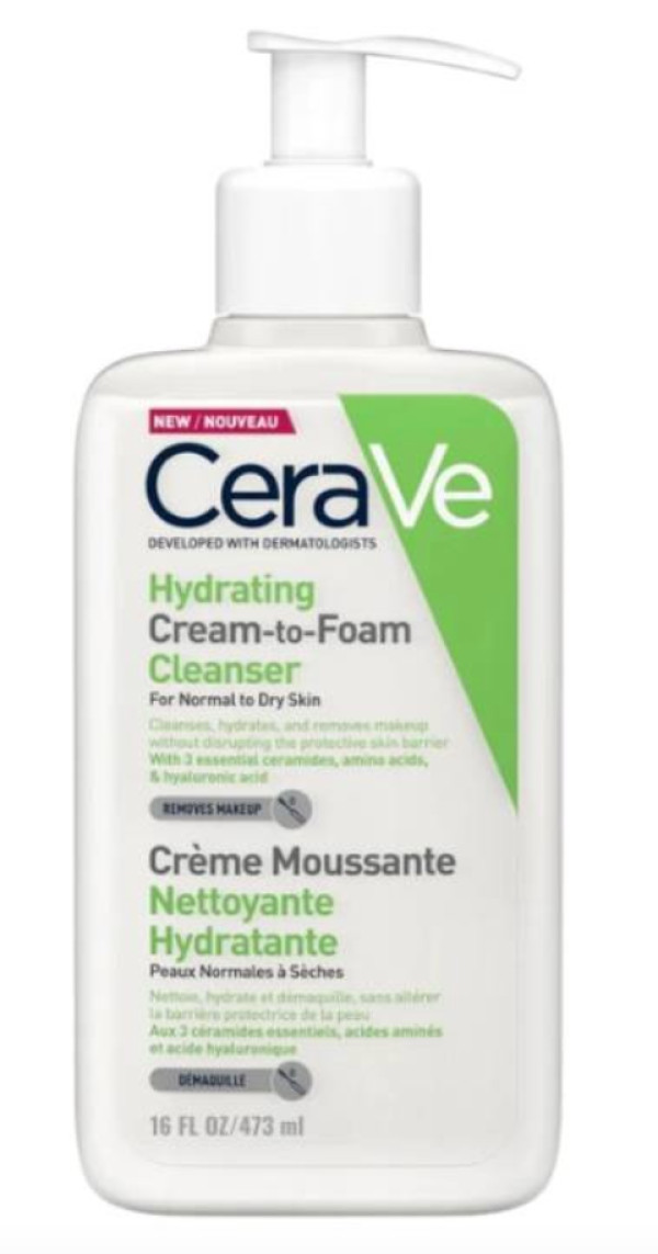 CeraVe Crema Espuma Limpiadora Hidratante 473ml