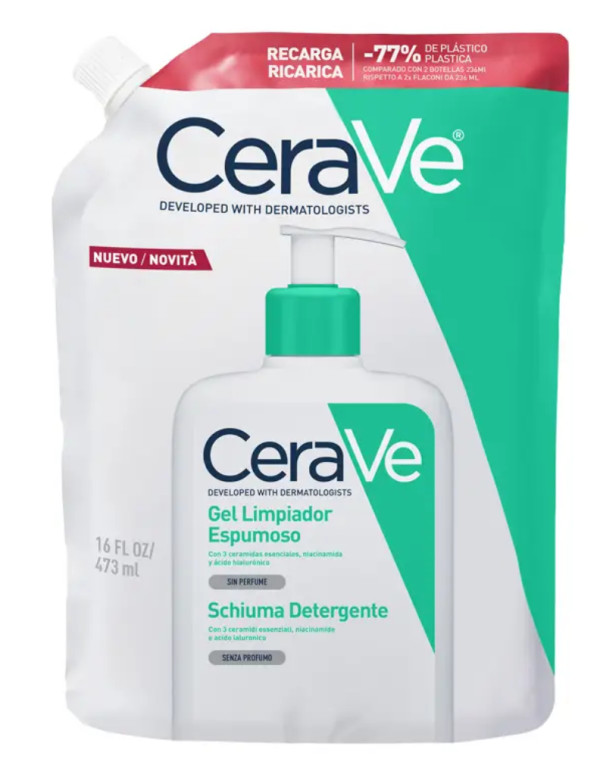 CeraVe Gel-Espuma Limpeza Refill 473ml