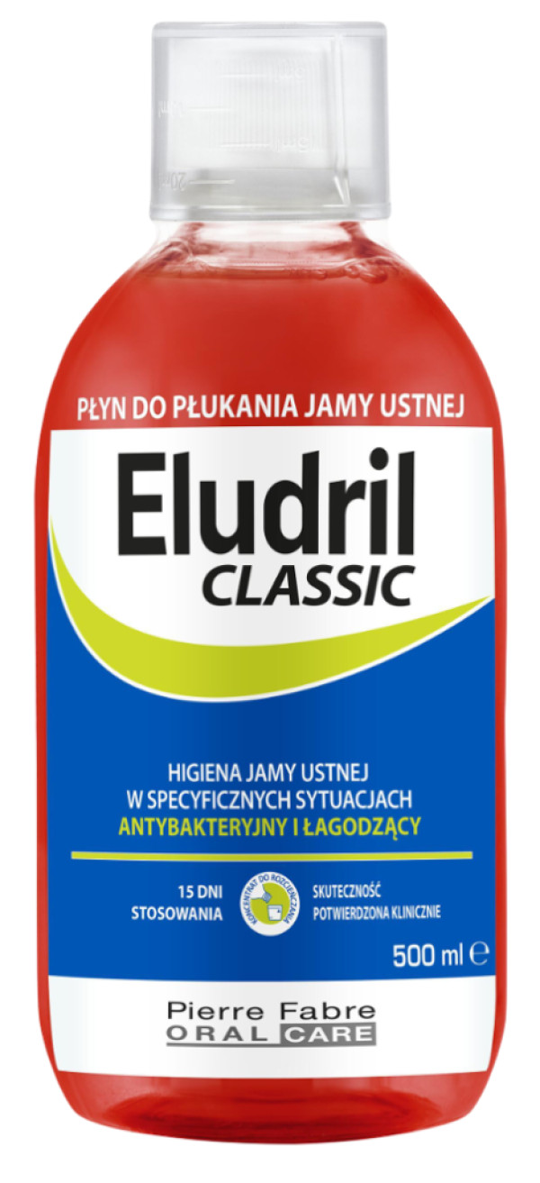 Eludril Clásico Colutorio Antibacteriano y Calmante 500ml