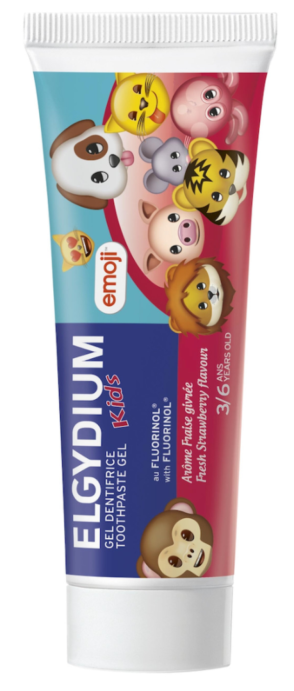Elgydium Kids Emoji Gel Dentífrico Morango 1000ppm 3-6A 50ml