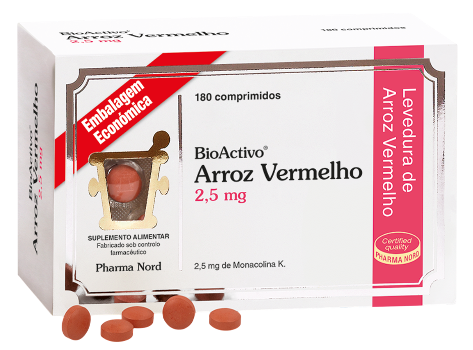 Bioactivo Arroz Vermelho 2,5mg (180 Comprimidos)
