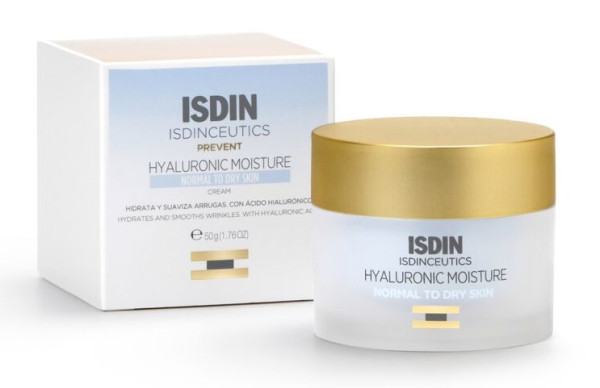 Isdinceutics Crema Hidratante de Ácido Hialurónico para Piel Seca 50g