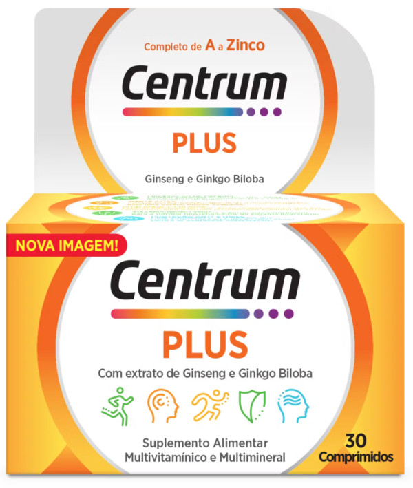 Centrum Plus Ginseng & Ginkgo (30 Comprimidos)