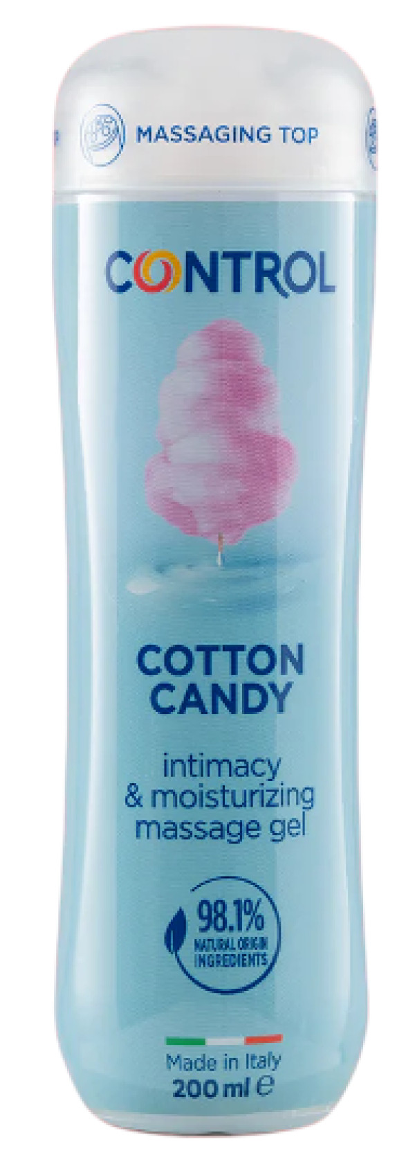 Control Gel Masaje Algodón de Azúcar 3-en-1 200ml