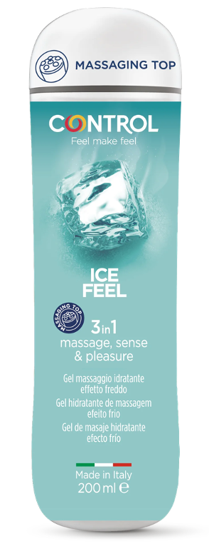 Control Gel Massagem Ice Feel 3-em-1 200ml