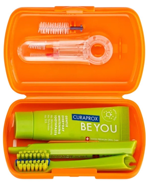 Curaprox Kit de Viaje Ortho Naranja